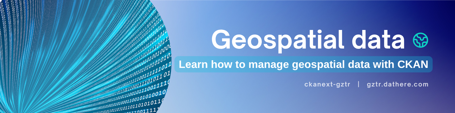 Geospatial data banner